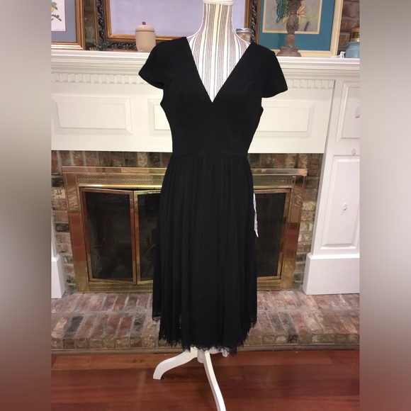 Cory chiffon Fit and flare cocktail dress Size large - Picture 9 of 13